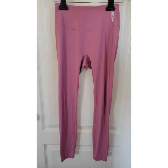 Women's Gymshark Pink Soft Small Seamless Leggings - Picture 1 of 3